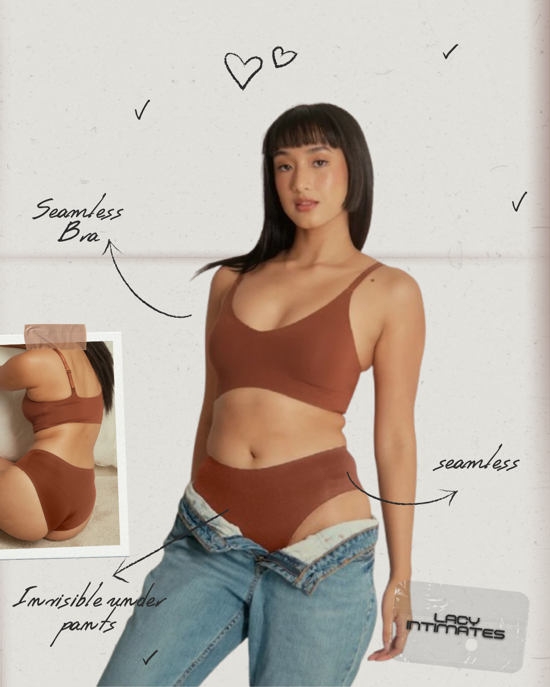 No Visible Panty Lines Seamless  ( 3 Panties @ 999 ) 150Rs Discount